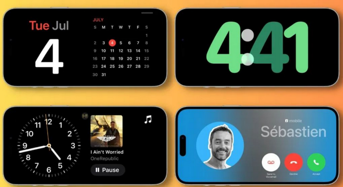 迁西苹果手机维修分享iOS17横屏充电待机显示有什么好处 
