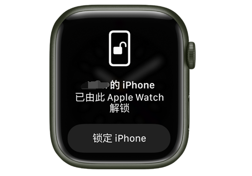 迁西苹果手机维修分享用 AppleWatch 解锁配备面容 ID 的 iPhone方法 