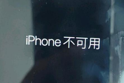 迁西苹果服务网点分享锁屏界面显示“iPhone 不可用”如何解决 